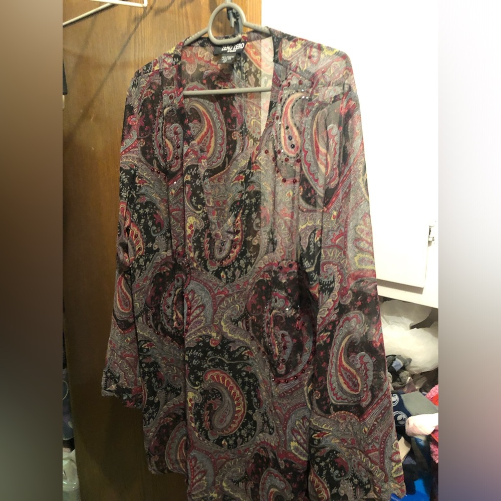 Paisley Sheer Blouse - 961 $25 or $20 w/offer